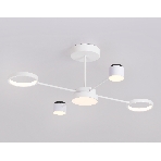 Потолочный светодиодный светильник с пультом Ambrella light FL51631/4+1 WH белый 3000K-6400K 48W 910*745*300 (ПДУ ИК), фото9