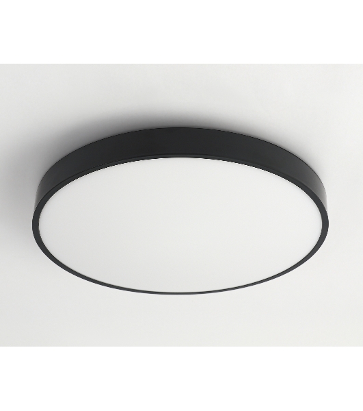 Потолочный светодиодный светильник Ambrella light FZ1204 BK черный IP54 11W 5000K D210*60 (без ПДУ)