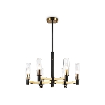 Люстра Ambrella light LH55511/6 BK/BS/CL черный/латунь/прозрачный E14*6 max 40W D570*760, фото9