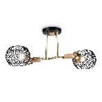 Светильник Ambrella light TR80162/2 BK/GD черный/золото E27/2 max 40W 550*360*220, фото 1