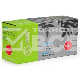 Картридж лазерный Cactus CS-TK560C голубой (10000 стр.) для KYOCERA FS-C5300DN