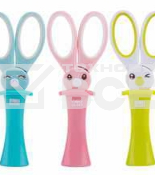Ножницы Deli 6065 Magic Rabbit детские 137мм ТПЭ сталь ассорти блистер