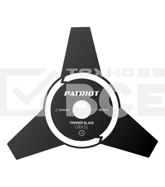 Нож PATRIOT TBS-3 Promo D=230x25.4мм 3лопасти Арт. 809115199