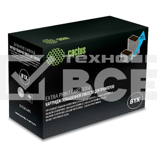 Картридж лазерный Cactus CS-CF281X-MPS черный (30000 стр.) для HP LJ Ent M630/M605dn/M606dn/M605x