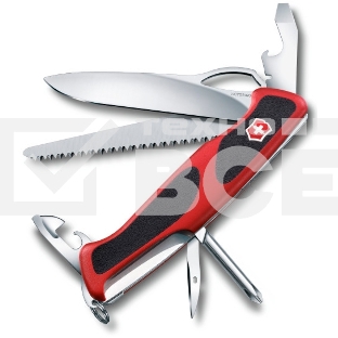 Нож перочинный Victorinox RangerGrip 78 (0.9663.MC) 130мм 12функций красный/черный карт.коробка