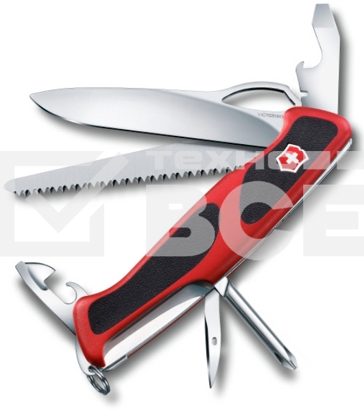 Нож перочинный Victorinox RangerGrip 78 (0.9663.MC) 130мм 12функций красный/черный карт.коробка
