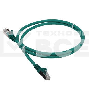 Патч-корд LANMASTER LSZH FTP кат.6, 1.0 м, зеленый