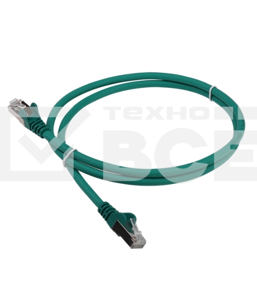 Патч-корд LANMASTER LSZH FTP кат.6, 1.0 м, зеленый