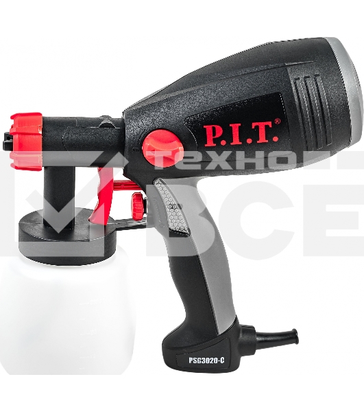 P.I.T Краскораспылитель PSG3020-C МАСТЕР (550Вт,700мл/мин,сопло 2,5 мм,бачок 800 мл,SDS разъем) PSG3020-C