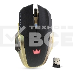 Мышь беспроводная Crown Gaming CMXG-605 черный, 1600 dpi, радиоканал, USB, кнопки - 6, фото2