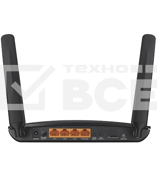 Маршрутизатор беспроводной TP-Link SOHO Archer MR200 (MR200) 10/100BASE-TX/4G черный