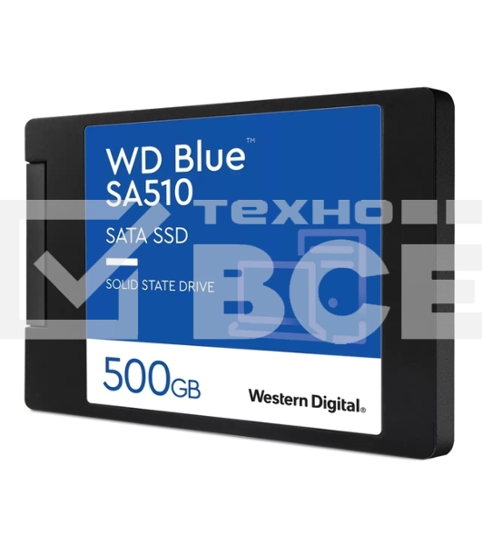 Накопитель SSD WD Blue SA510 WDS500G3B0A, 500GB, SATA III, 2.5