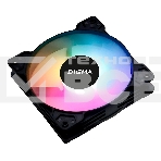 Вентилятор для корпуса Digma DFAN-FRGb1 черный, 120 мм, 1200 об/мин, 23 дБ, 4 pin, фото 1