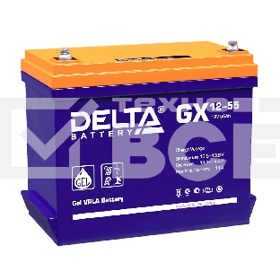 Батарея Delta GX 12-55 (55 А\ч, 12В) свинцово- кислотный аккумулятор