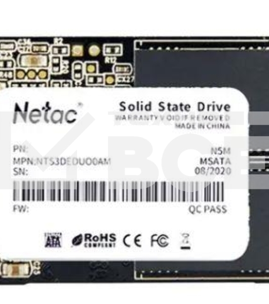 Накопитель SSD Netac N5M, 1000GB, mSATA, R/W 560/520