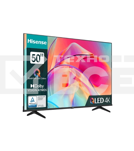 Телевизор Hisense 50' 50E7KQ черный QLED UHD 60Hz Smart