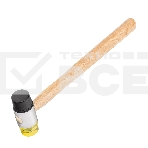 Молоток рихтовочный Sparta бойки 35 мм, комбинированная головка, деревянная ручка, фото4