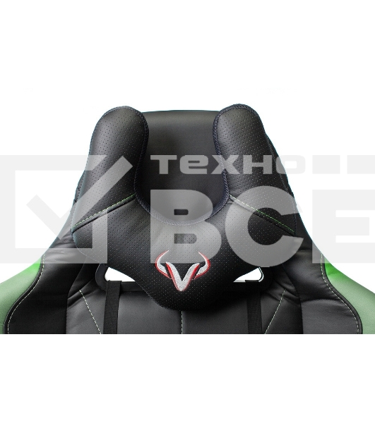 Кресло игровое Бюрократ VIKING 5 AERO LGREEN черный/салатовый искусственная кожа
