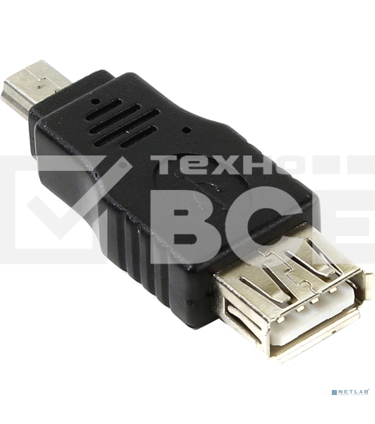 Переходник AF/miniBm USB 2.0 VCOM переходник USB(мама) на miniUSB, CA411
