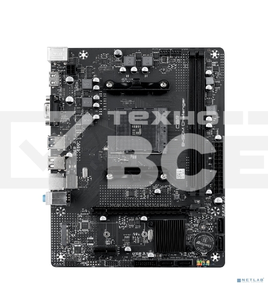 Материнская плата CBR B450M Challenger, AM4, AMD B450, 2xDDR4, 4xSATA, 1xM.2, 1xPCIe 3.0 x16, 1xPCIe x1, 1xHDMI, 1xVGA, 1x1Gb LAN, 2xUSB 2.0, 2xUSB 3.2 Gen 1, 3x3.5 мм, 7.1, mATX