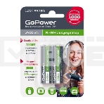 Аккумулятор предзаряженный RTU GoPower HR6 AA BL2 NI-MH 2400mAh блистер (2 шт.), фото2