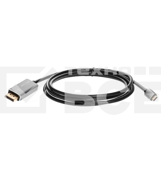 Кабель-адаптер VCOM USB Type-Cm --> DP1.4v (m) 8K@60Hz, 1.8m , Alum Shell