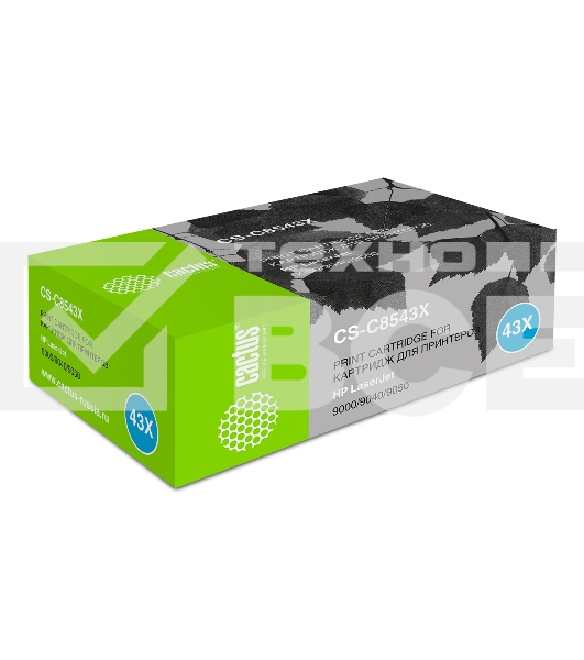 Картридж лазерный Cactus CS-C8543X чёрный (30000стр.) для HP LJ 9000/9040/9050