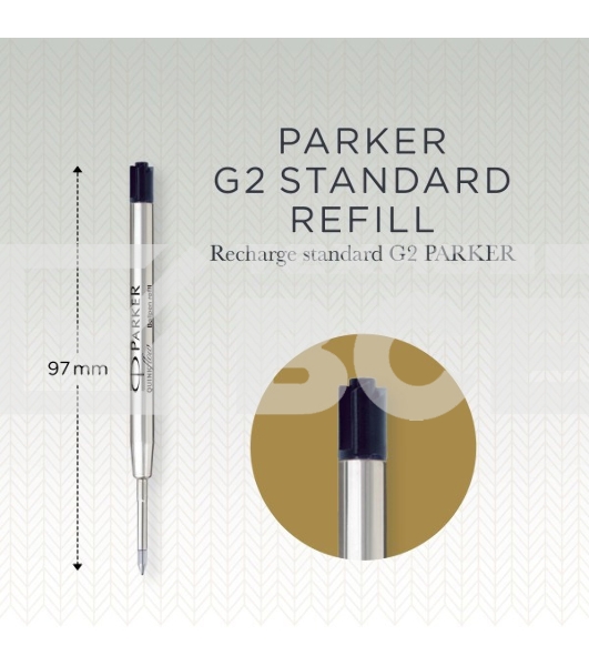 Стержень шариковый Parker QuinkFlow Z08 (CW1950367) F 0.8мм черные чернила блистер