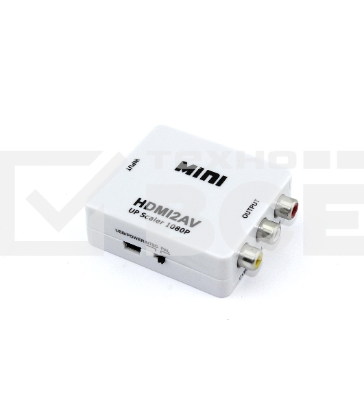 Переходник с HDMI на AV (тюльпаны)