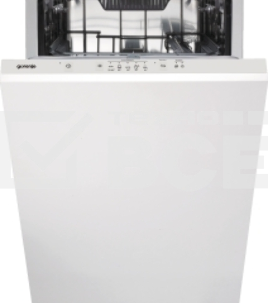 Посудомоечная машина встраиваемая Gorenje GV520D17S, загрузка 10 комплектов, стандартный мотор, регулировка верхней корзины по высоте, 3 корзины, кнопочное управление, звуковой сигнал завершения цикла, автооткрывание дверцы, половинная загрузка, полный AquaStop, энергоэффективность А+++, уровень шума 47 дБ, белый