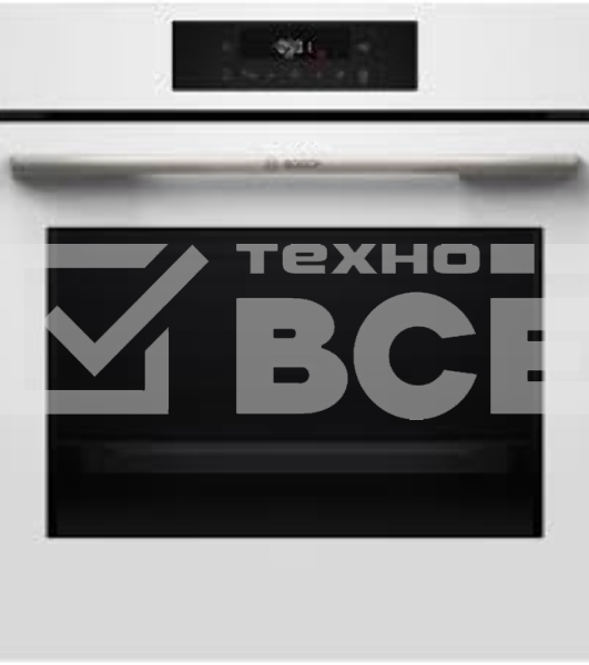 Духовой шкаф электрический Bosch HJG852YW0T Serie 6, 60 см, 66 л, белый,сенсорное управление, 8 режимов+AutoPilot 30(30 автоматических программ), LCD-дисплей, галогенное освещение, самоочистка EcoClean,Soft Open and Soft Close door,телескопические направляющие на 2 уровнях