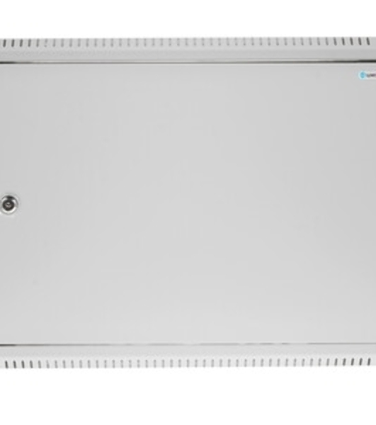 Шкаф коммутационный ЦМО (ШРН-9.350.1) настенный 9U 600x350 мм пер. дв. стал. лист 200 кг серый 300 мм 180 град.