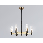 Люстра Ambrella light LH55511/6 BK/BS/CL черный/латунь/прозрачный E14*6 max 40W D570*760, фото8