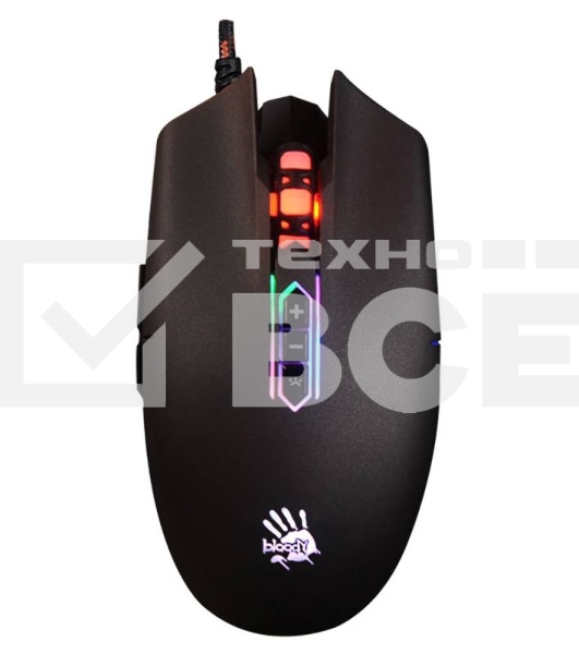 Мышь проводная A4Tech Bloody Q80 черный, 3200 dpi, USB, кнопки - 8