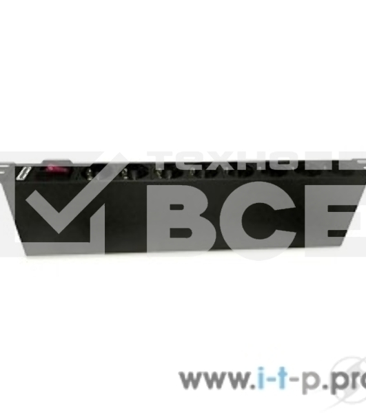 Монтажное оборудование Hyperline SHE19-8SH-S-IEC Блок розеток 19