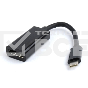 Переходник Cablexpert USB Type-C/DisplayPort, 15см, пакет (A-CM-DPF-01)