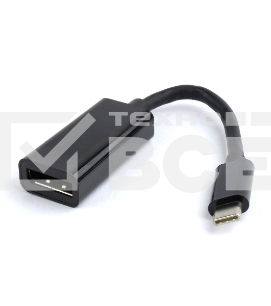 Переходник Cablexpert USB Type-C/DisplayPort, 15см, пакет (A-CM-DPF-01)