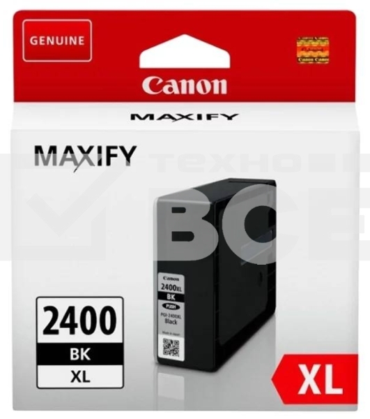 Картридж струйный CANON PGI-2400XL черный, 2500 стр., для MAXIFY iB4040/МВ5040/МВ5340