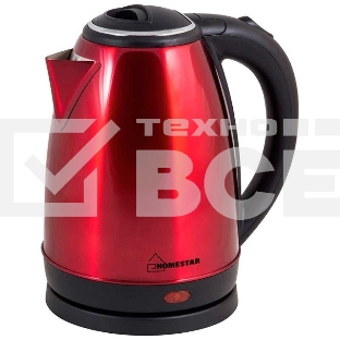 Чайник электрический Homestar HS-1010 красный, 1,8л, 1500Вт (в уп. 12 шт)