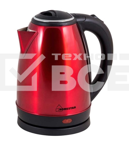 Чайник электрический Homestar HS-1010 красный, 1,8л, 1500Вт (в уп. 12 шт)