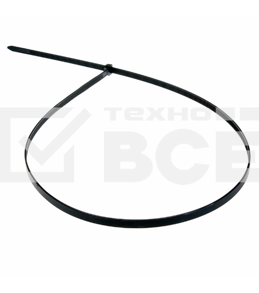 Хомут-стяжка кабельная нейлоновая Rexant 600 x7.6 мм, черная, упаковка 100 шт.