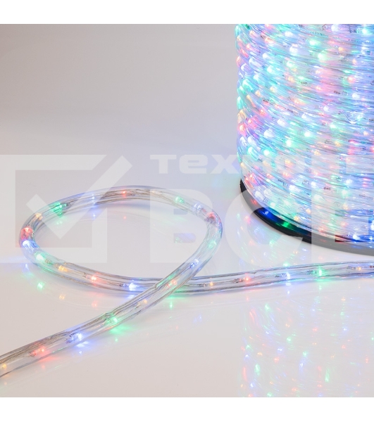 Дюралайт LED, свечение с динамикой (3W) - мульти (RYGB), 36 LED/м, бухта 100м