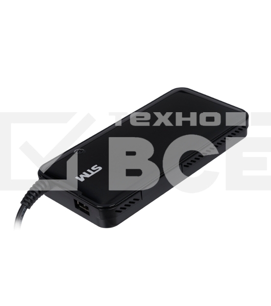 Адаптер для ноутбуков STM Dual DLU90, 90W, EU AC power cord& Car Cigaratte Plug, USB(2.1A)