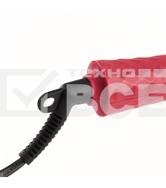 Плойка Galaxy Line GL 4623, красный, конусная, 50 Вт, макс температура 200ºС, диаметр нагревательного элемента 13 мм-25 мм, керамическое покрытие рабочей поверхности, петля для подвешивания, индикатор работы, вращающийся на 360° шнур питания