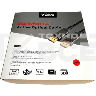 Активный оптический кабель VCOM  DP1.4 32GBs/8K@60Hz 20м