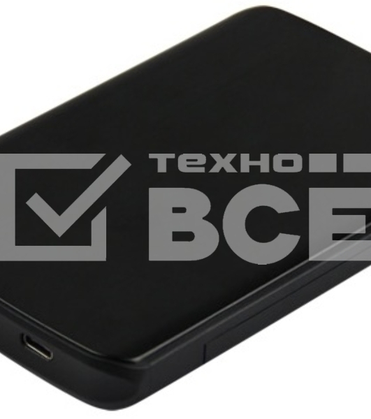 Внешний корпус для HDD/SSD AgeStar 31UB2A12C SATA пластик/алюминий черный 2.5'