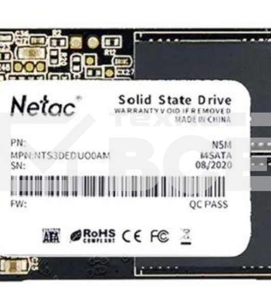 Накопитель SSD Netac N5M, 2048GB, mSATA, R/W 545/500