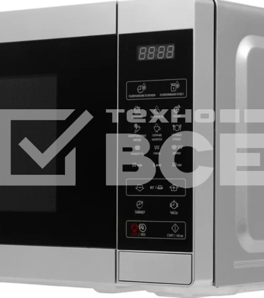Микроволновая печь Sharp R6800RSL серебристый, 20 л, 800 Вт, переключатели - сенсор