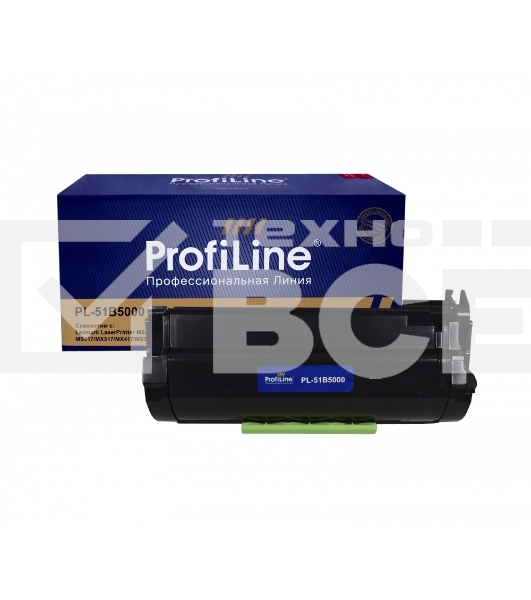 Картридж ProfiLine совместимый 51B5000 для Lexmark MX417de/MS517dn/MX517de/MS617dn/MS317dn/MX617de/MX317dn/MS417dn 2500к PL