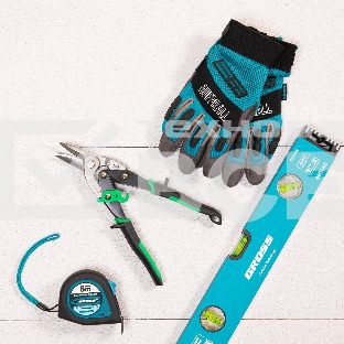 Ножницы по металлу 'PIRANHA',250мм,прямой и правый рез,сталь-СrMo,двухкомп.рук-ки Gross